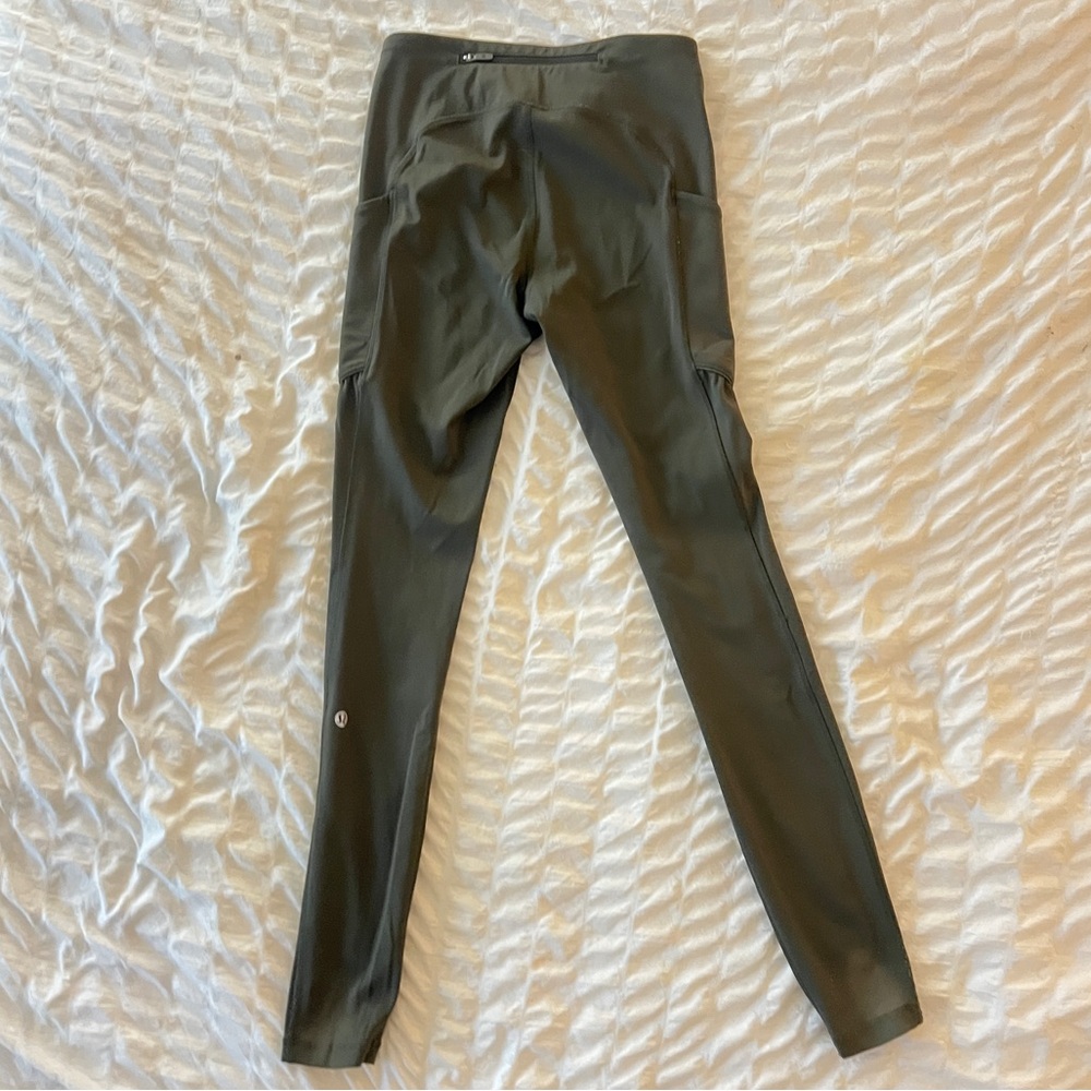 lululemon Olive Green Leggings (swift speed tights 28”) - Picture 2 of 2